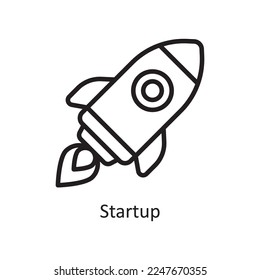Startup Vector Outline Icon Design illustration. Product Management Symbol on White background EPS 10 File