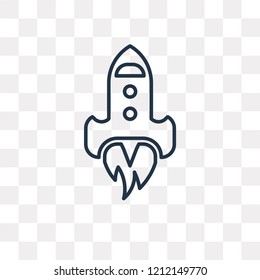 Startup vector outline icon isolated on transparent background, high quality linear Startup transparency concept can be used web and mobile