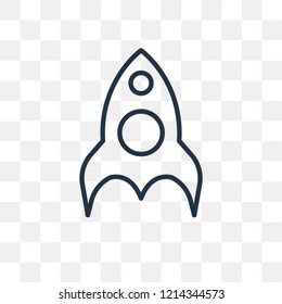 Startup vector outline icon isolated on transparent background, high quality linear Startup transparency concept can be used web and mobile