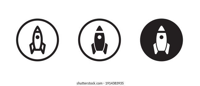 startup vector Rocket illustration. Futuristic spaceship background. Start Up Business Space ship icon