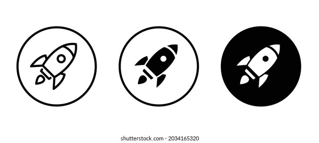 startup vector Rocket illustration. Futuristic spaceship background. Start Up Business Space ship icon
