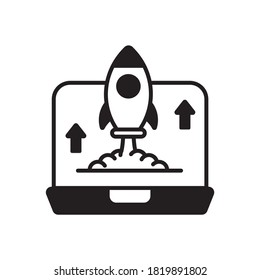 Startup vector style icon. EPS 10 file