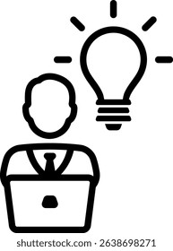 startup worker work work from home freelancer idea bulb working 10360