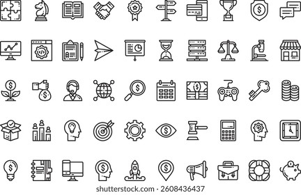 Startups icons High-Quality Vector Icons Collection with Editable Stroke. Ideal for Professional and Creative Projects