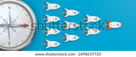 Startups orientation concept. Eps 10 vector file.