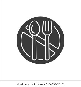 Starvation black glyph icon. Poverty, risis. Social problem concept. Sign for web page, mobile app, banner, social media.