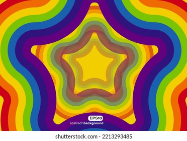 Startseite mit Regenbogen gestreiftem Kontrastthema Feier Geburtstagskarte Hintergrund für Werbetechnologie-Paket und Design-Notebook-Titelbild-Website