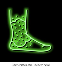 stasis dermatitis neon light sign vector. stasis dermatitis illustration