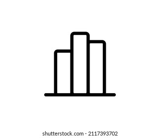 stat icon. Thin linear stat outline icon isolated on white background. Line vector stat sign, symbol for web and mobile.