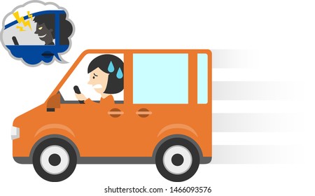 It is in a state of being subjected to a tilt operation.Uneasy feeling while driving.Trouble while driving.