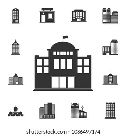 State building icon. Simple element illustration. State building symbol design  from Buildings collection set. Can be used for web and mobile on white background
