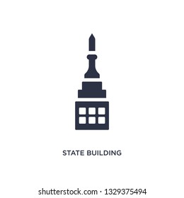 state building icon. Simple element illustration from buildings concept. state building editable symbol design on white background. Can be use for web and mobile.