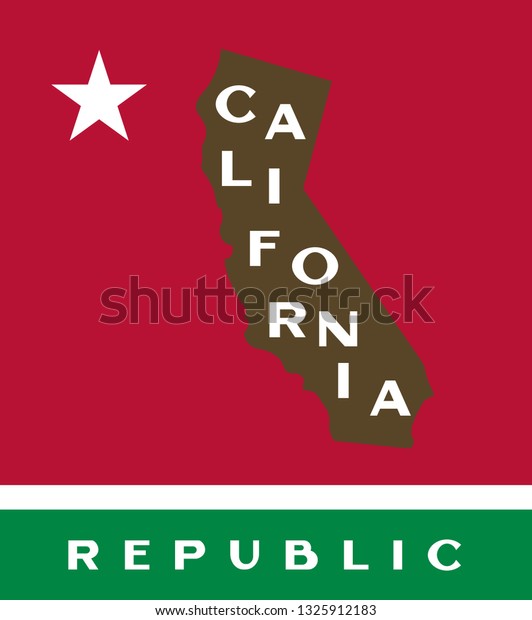 State California Vector Illustration Logo Banner Stock Vector Royalty Free 1325912183