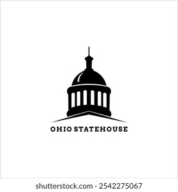 state capitol building of the U.S. state of Ohio vector template