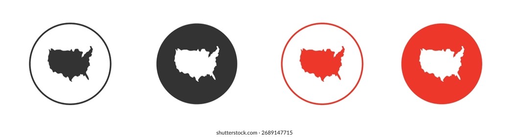 State country icon Logos. Flat Vector Icon Design Template