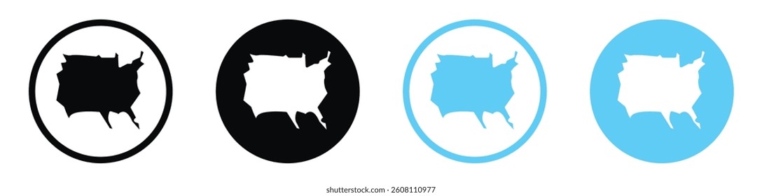State country icons design. vector icons for ui designs