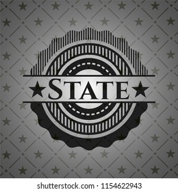 State dark emblem. Retro