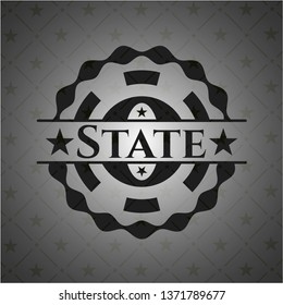 State dark icon or emblem