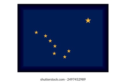 The State Flag Of Alaska Vector Illustration
