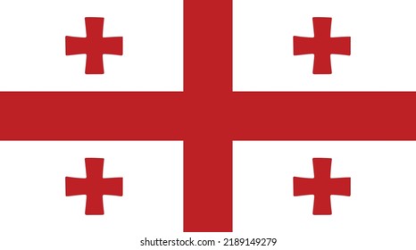 State flag of the country of Georgia. Georgian flag. State symbol. Orthodox Christianity. Day of National Unity. Georgian bay. Georgian presidential republic.