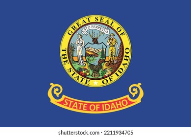 State flag of Idaho. Vector illustration