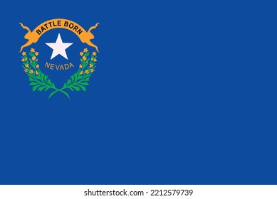 State flag of Nevada. Vector illustration