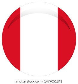 State flag of Peru. Accurate dimensions, elements proportions and colors.