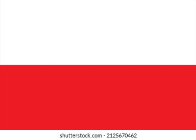 State flag of Poland. Vector illustration for your background or design. EPS9. The rectangular illustration of the Polish flag is a symbol of freedom, patriotism and independence.