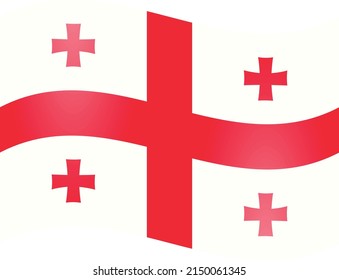 Staatsflagge der Republik Georgien