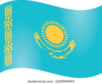 The State Flag of the Republic of Kazakhstan