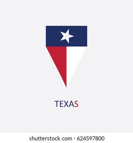State Flag of Texas Vector Illustration