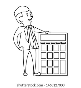 state government taxes business, executive business man managing personal finances cartoon vector illustration graphic design