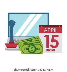 state government taxes, business and personal saving money finances elements cartoon vector illustration graphic design