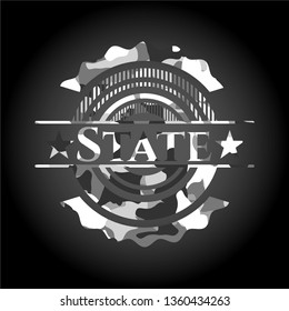 State grey camo emblem