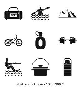 State of health icons set. Simple set of 9 state of health vector icons for web isolated on white background