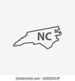 State icon line symbol. Isolated vector illustration of icon sign concept for your web site mobile app logo UI design.