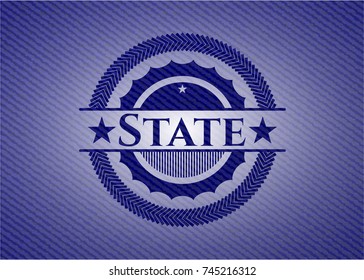 State jean background