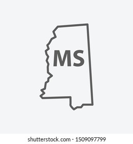 State line Design icon line symbol. Isolated vector illustration of  icon sign concept for your web site mobile app logo UI design
