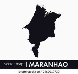 Maranhão state map. Federative unit of Brazil. Vector map for any needs.	