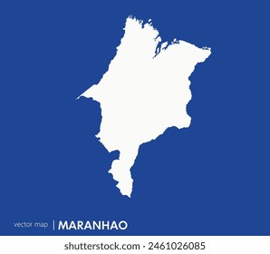 Maranhão state map. Federative unit of Brazil. Vector map for any needs.	