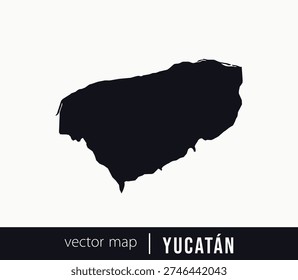 Yucatán state map. Federative unit of Mexico. Vector map for any needs.