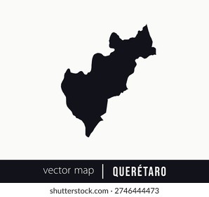 Querétaro state map. Federative unit of Mexico. Vector map for any needs.