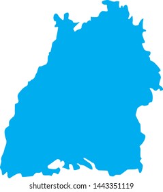 state map of Baden-Württemberg in Germany