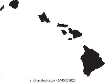 state map of Hawaii in the united states