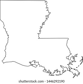 state map of Louisiana United States