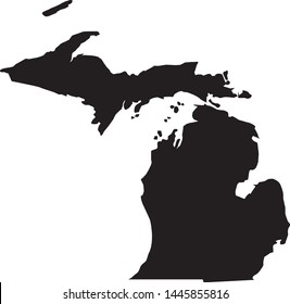 state map of Michigan in the united states