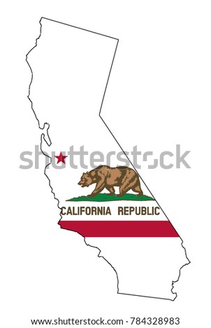State Map Outline California Over White Stock Vector Royalty Free 784328983 State Map Outline California Over White Stock Vector Royalty Free 784328983