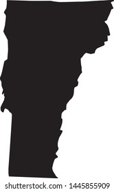 state map of Vermont In United States