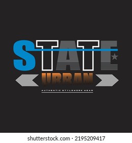 state mind design typography vector illustration for print