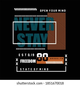 State of mind typography design t-shirt print vector illustration 